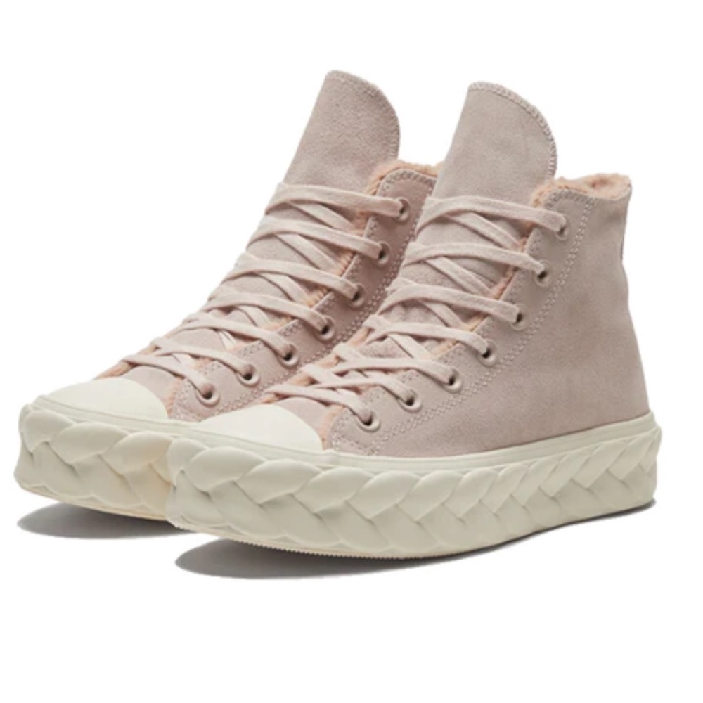 Converse Chuck Taylor All Star Lift 'Pink' 569563C Platform Suede Pink Sneakers